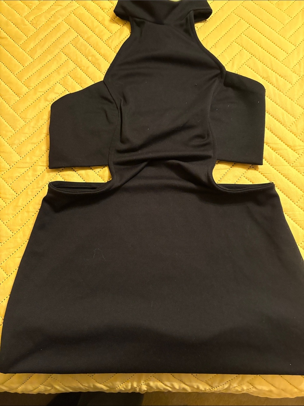 Black Mini Cutout Dress - Sleek Women's Evening Dress